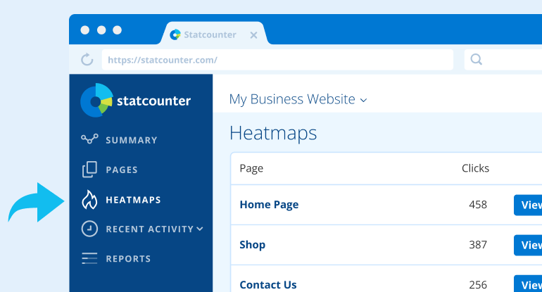 Heatmaps Menu Link