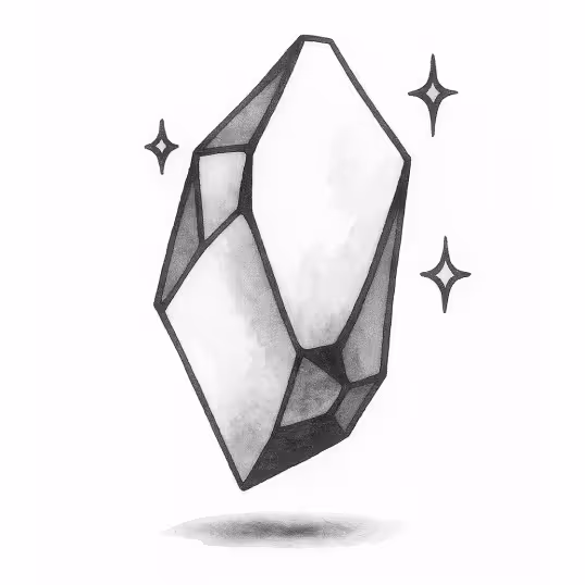 Cartoon of majestic gemstone, sparkling in the sunlight!