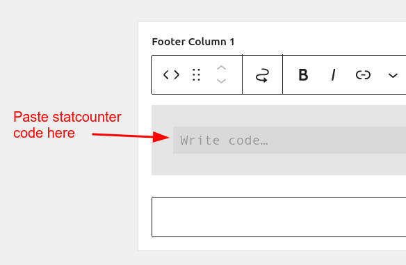 wordpress.com - Paste code